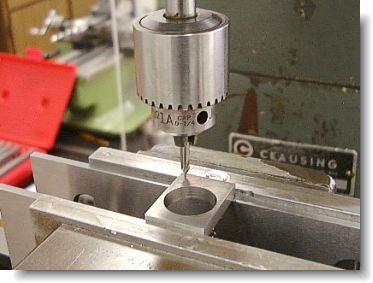 Center drilling the rivet holes