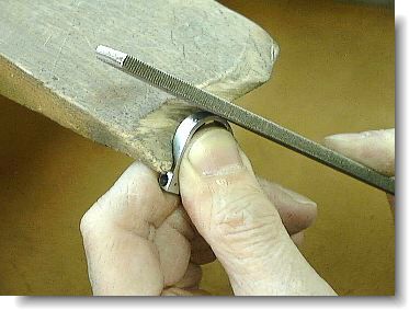 Filing the shank