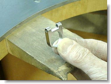 Ring blank after filing and sanding