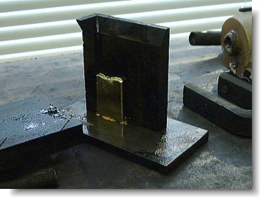 Ingot in opened mold