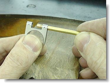 Fitting the tubing into the ring blank