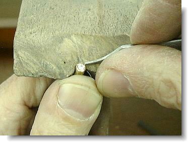 Bright cutting the bezel with a graver