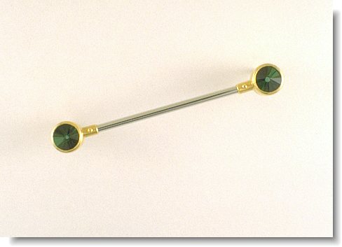 Bar Pin with Spirit Sun Tourmalines